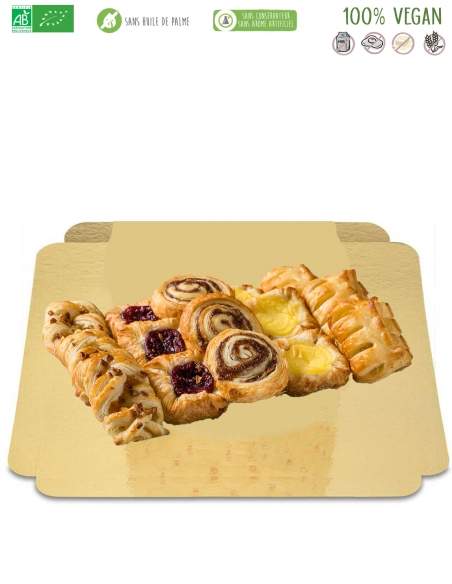 HappyKuchen.de Plateau Assortiment de 15 mini pâtisseries bio, sans sucre à IG bas, vegan et sans gluten - 1