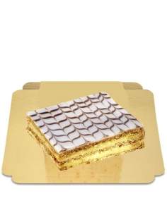 HappyKuchen.de Grand Mille feuilles (8 parts) vegan, sans sucre à IG bas, bio et sans gluten  adapté diabétiques et coéliaques -