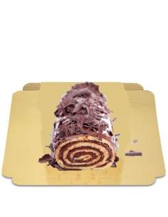 HappyKuchen.de Vegane Schokocremerolle, zuckerfrei, bio und glutenfrei 25 cm - 58