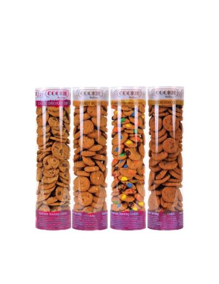 HappyKuchen.de 500g Tuben Mini-Kekse ohne niedrigen GI-Zucker, vegan, bio und glutenfrei Angepasst an Diabetiker und Zöliakie - 