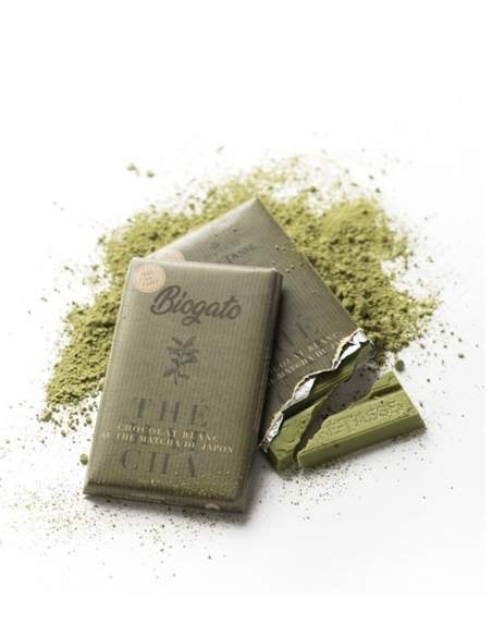 HappyKuchen.de 2 Matcha Grüntee Schokoriegel, vegan, zuckerfrei, bio und glutenfrei niedriger glykämischer Index Geeignet für Di