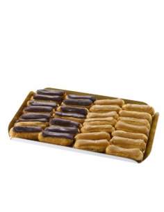 HappyKuchen.de 16 Schokoladen- und Kaffee-Eclairs ohne Zucker, vegan, bio und glutenfrei mit niedrigem glykämischen Index Für Di