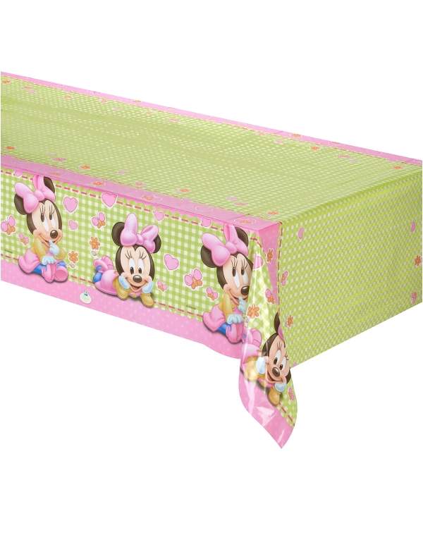 HappyKuchen.de Pack décoration d'anniversaire 1 an fille bébé Minnie Disney - 6