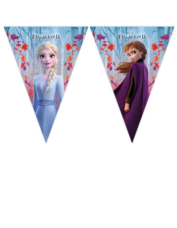 HappyKuchen.de Disney Prinzessin Schneekönigin Geburtstagsdekorationspaket - 2