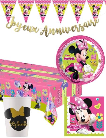 HappyKuchen.de Pack décoration d'anniversaire Minnie - 1