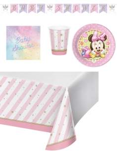 HappyKuchen.de Pack décoration d'anniversaire Naissance Baby shower fille - 1