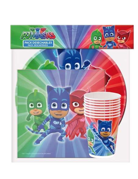 HappyKuchen.de PJ Masks Pyjamahelden Geburtstagsdekorationspaket - 2