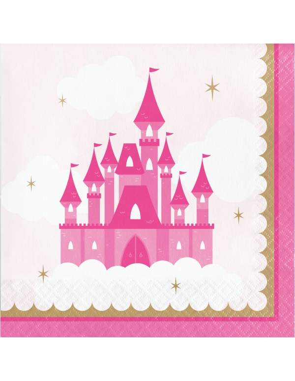 HappyKuchen.de Rosa Prinzessin Mädchen Geburtstagsdekorationspaket - 3