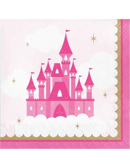 HappyKuchen.de Pack décoration d'anniversaire princesse rose fille - 3