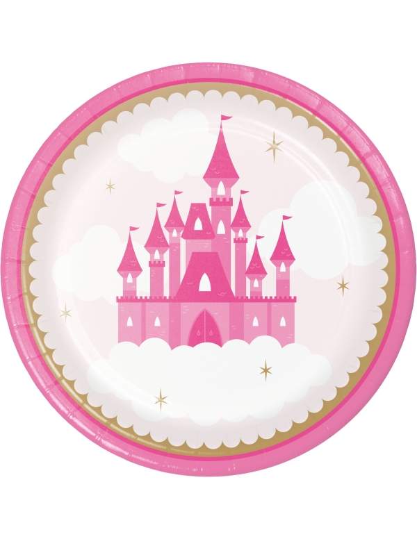 HappyKuchen.de Rosa Prinzessin Mädchen Geburtstagsdekorationspaket - 5