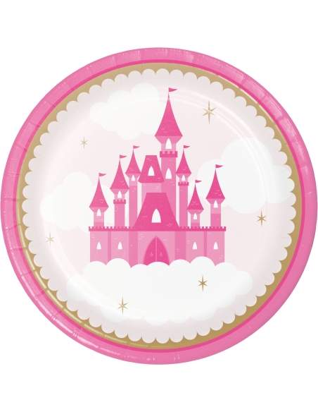 HappyKuchen.de Pack décoration d'anniversaire princesse rose fille - 5