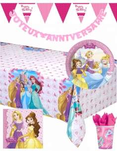 HappyKuchen.de Pack décoration d'anniversaire princesse Raiponce princesse Disney - 1