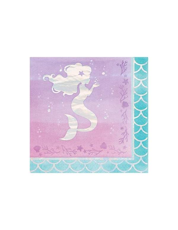 HappyKuchen.de Meerjungfrau Geburtstagsdekorationspaket Ariel die kleine Meerjungfrau Disney Prinzessin - 6