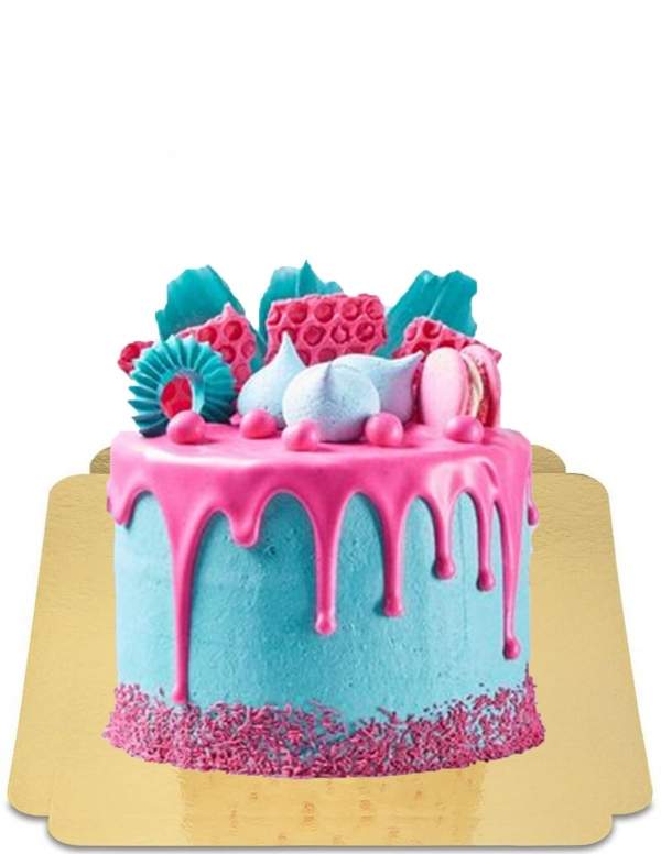  Fuchsia Pink Drip Cake mit veganen Makronen, glutenfrei - 115