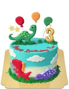 HappyKuchen.de Gâteau dinosaure adorable vegan, sans gluten - 54