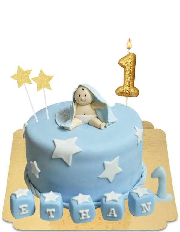  1 Jahr sternenklarer Babyzuckerkuchen (erhältlich in rosa) vegan, glutenfrei - 33
