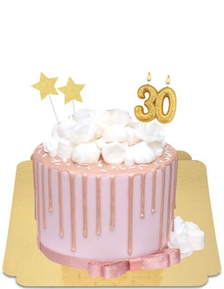 Rosa-weißer veganer Baiser-Tropfkuchen, glutenfrei - 22
