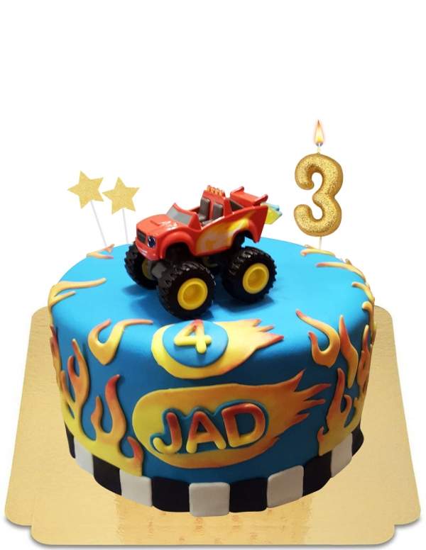  Blaze Flame Cake mit Rolling Blaze Truck, Vegan, Glutenfrei - 71
