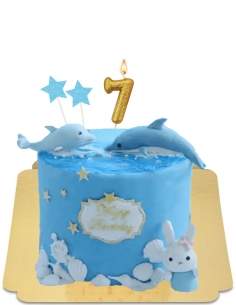  Veganer Delfin- und Meerkuchen, glutenfrei - 35