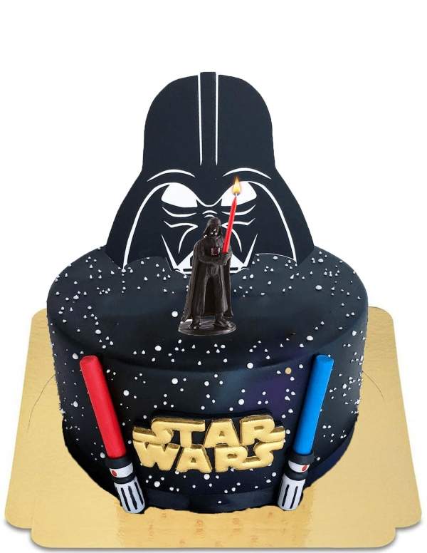  Star Wars Darth Vader Kuchen und veganes Lichtschwert, glutenfrei - 70