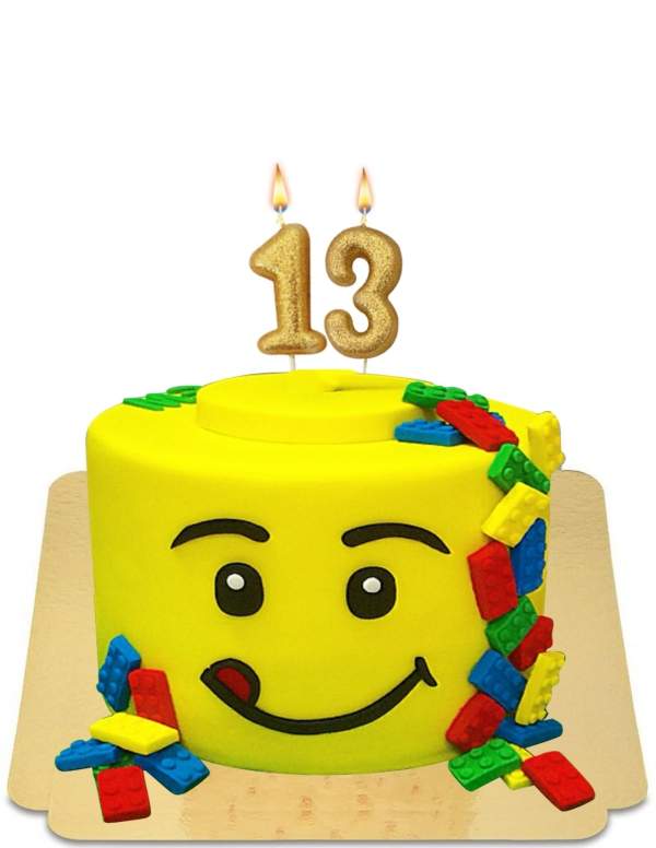  Lego Smiley Cake mit veganen Miniblöcken, glutenfrei - 132