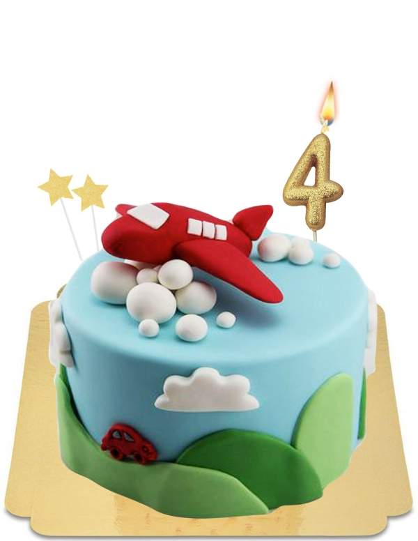  Glutenfreier roter Flugzeugkuchen in der Luft - 71