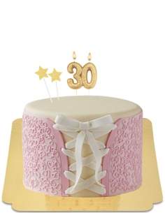  Glutenfreie Junggesellenabschiedstorte mit veganem Spitzenmieder - 260