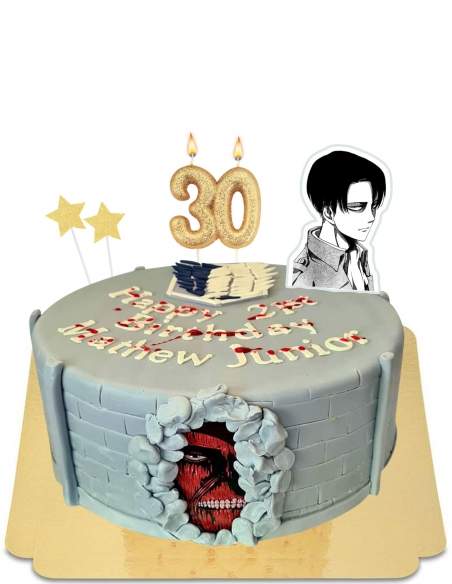  Veganer Shingeki Attack on Titan Cake, glutenfrei - 120