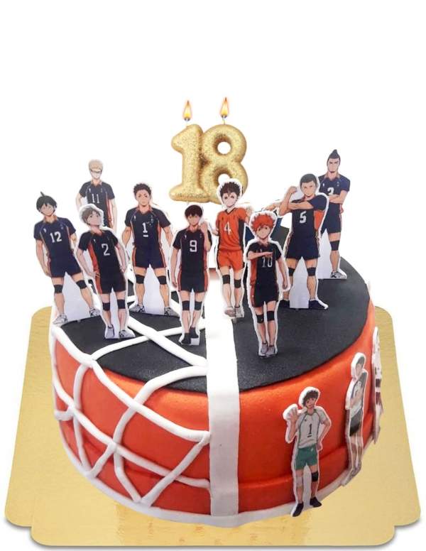  Veganer Volleyball Haikyuu Kuchen, Glutenfrei - 80