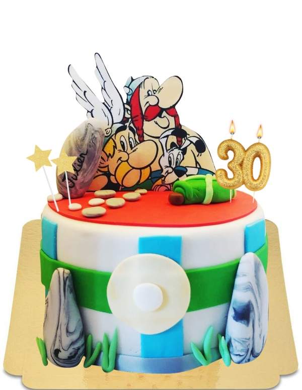  Asterix und Obelix Mini veganer Menhirkuchen, glutenfrei - 68