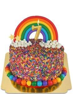 HappyKuchen.de Veganer, biologischer und glutenfreier Funfetti-Kuchen - 5