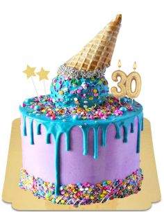 HappyKuchen.de Vegane, biologische und glutenfreie D1 Eistorte - 2