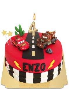 HappyKuchen.de Bio-, veganer und glutenfreier Disney Cars Kuchen - 73