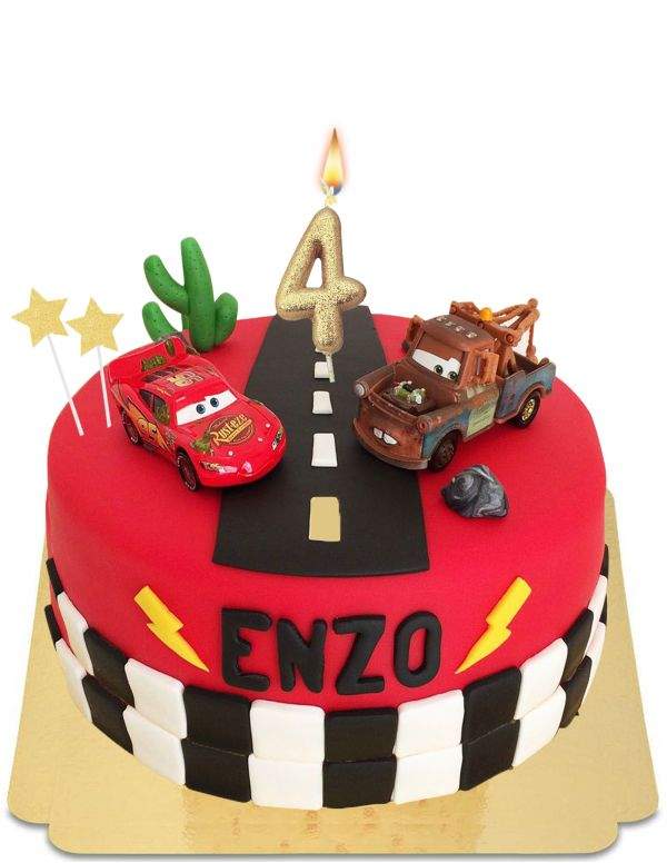 HappyKuchen.de Bio-, veganer und glutenfreier Disney Cars Kuchen - 73