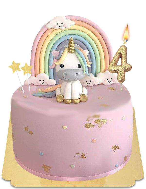 HappyKuchen.de Gâteau licorne B05 vegan, bio et sans gluten - 61