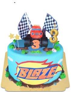 HappyKuchen.de Gâteau Blaze et les monster machines vegan, bio et sans gluten - 15