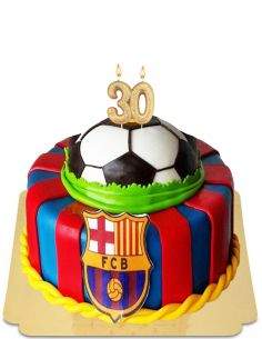 HappyKuchen.de Bio-, veganer und glutenfreier FC Barcelona Kuchen - 136