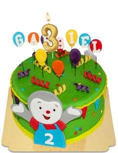 HappyKuchen.de Gâteau  T'choupi Tchoupi vegan, bio et sans gluten - 56