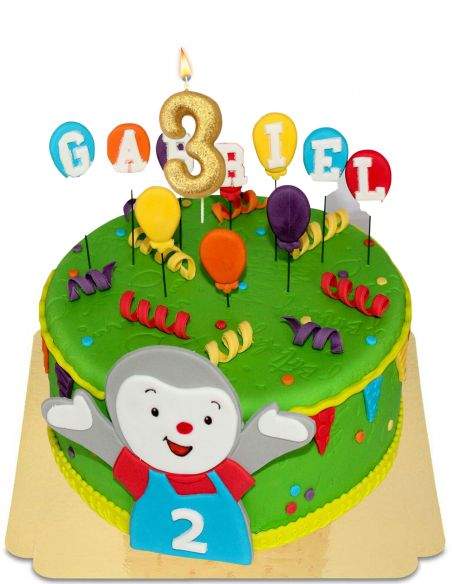 HappyKuchen.de Veganer, biologischer und glutenfreier T'choupi Tchoupi Kuchen - 56