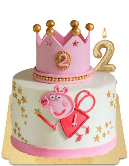 HappyKuchen.de Veganer, biologischer und glutenfreier Peppa Pig Kuchen - 174