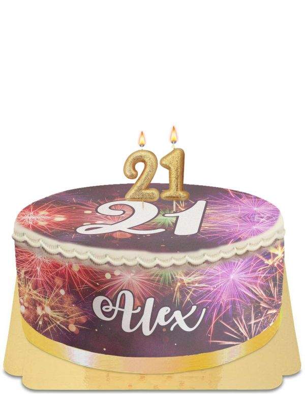 HappyKuchen.de Gâteau anniversaire numero adulte sans œuf, végétarien et sans gluten - 65