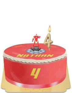 HappyKuchen.de Iron Man Avengers Cake Eifrei, Vegetarisch & Glutenfrei - 52