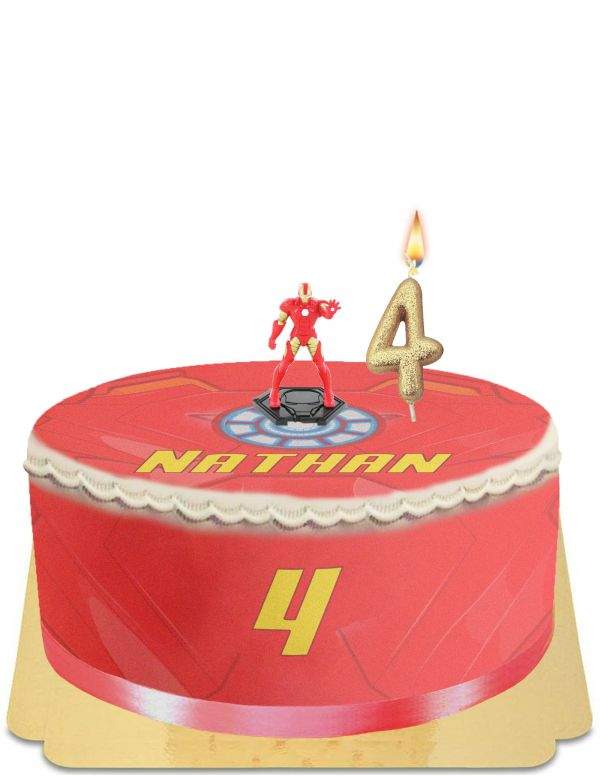 HappyKuchen.de Iron Man Avengers Cake Eifrei, Vegetarisch & Glutenfrei - 52