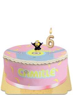 HappyKuchen.de Eierfreier, vegetarischer und glutenfreier Minions Mädchenkuchen - 71