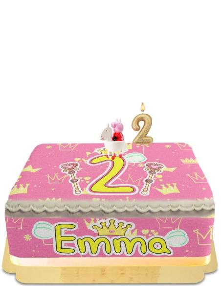 HappyKuchen.de Peppa Pig Kuchen ohne Ei, vegetarisch und glutenfrei - 12