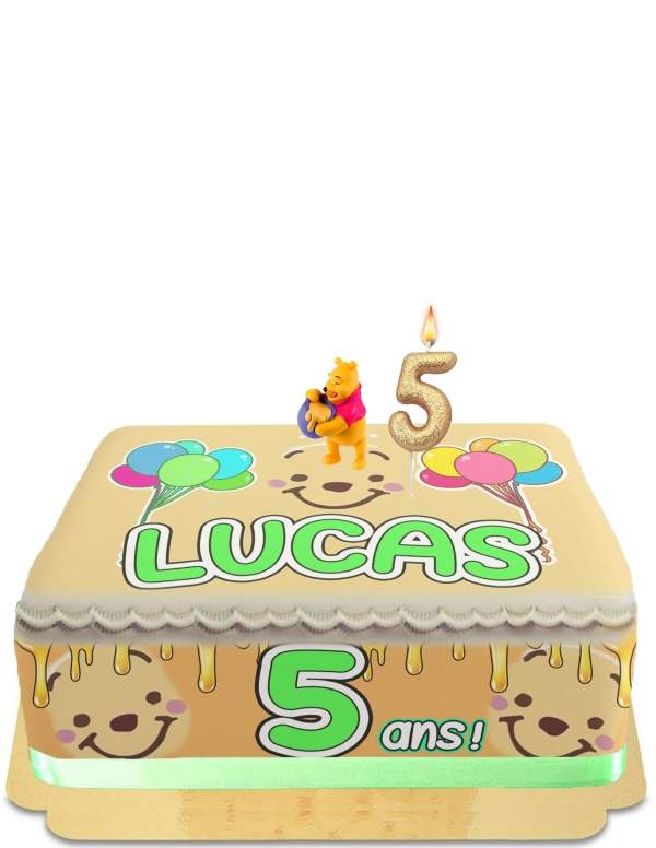 HappyKuchen.de Gâteau Winnie l'ourson sans œuf, végétarien et sans gluten - 33