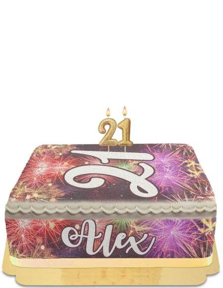 HappyKuchen.de Gâteau anniversaire numero adulte sans œuf, végétarien et sans gluten - 47