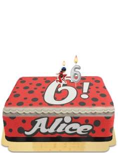 HappyKuchen.de Gâteau Ladybug Miraculous sans œuf, végétarien et sans gluten - 65