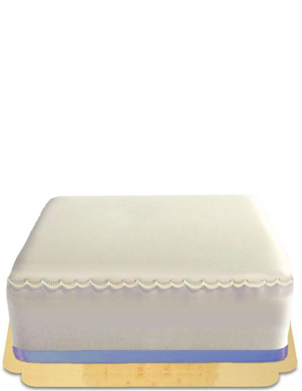 HappyKuchen.de Gâteau simple rectangle à bordure vegan, bio et sans gluten - 14