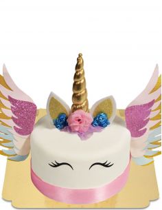 HappyKuchen.de Gateau Licorne ailée sans gluten, bio et vegan - 1